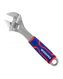 Llave ajustable 10" mango bimaterial Workpro