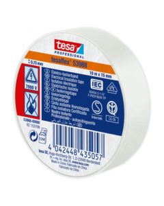 Cinta eléctrica Tesaflex 5/8" - 15 mm 10 m blanco