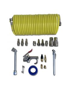 Kit neumático para sopletear e inflar 1/4" 115 psi 20 piezas Hyundai