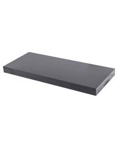 Repisa recta, mdf, 4x25x60cm, sop/ocu/metálica, cap 55 lb, n
