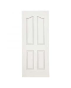 Puerta entamborada hdf carmel 75 x 207 cm 35 mm blanco