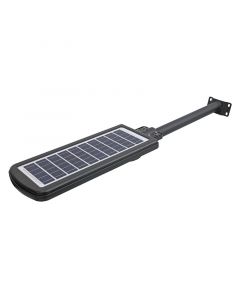 Lámpara led exterior, solar calle, negro, 1 luz 200w 3.2v 6500k