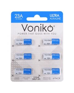 Paquete 6 baterías A23 Voniko