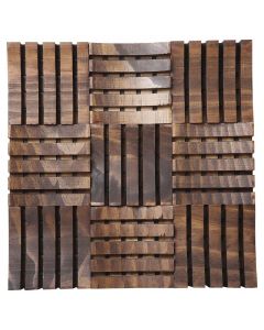 Panel decoacustico cioccolatto 27x27cm autoadesiva