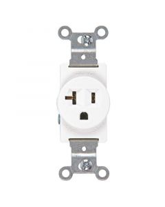 Toma sencillo 20a/125v blanco eagle