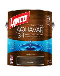 Barniz wengue aquavar 1 galon base agua con poliuretano