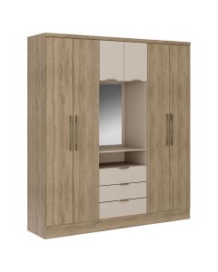 CLÓSET NOCE 206 X 180 X 46.5 CM INCLUYE ESPEJO