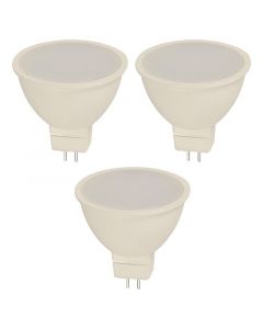 Set 3 bombillos led 6 w g5.3 mr16 6000k ecomax