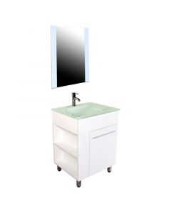 Mueble para baño, mdf 60 x 52 x 87cm melamina, blanco