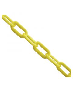 Cadena plástica amarilla 2" (precio por metro)