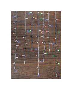 Luces navideñas led cascada 3 m2 multicolor basic living (agregue 5 al carrito pague 3)