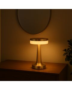 Lámpara mesa LED 3 W dorado usb + touch + atenuable 25063-0
