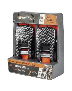SET DE CORREA RATCHET CON GANCHOS, 254CM X 4.8MT, 700LB