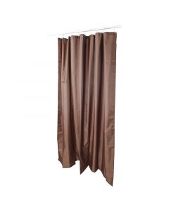 Cortina para baño poliéster café 183x183 cm