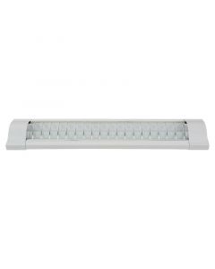 Luminaria comercial led con rejilla sobreponer 2 luces 9 w 6.000 k 1.440 lm