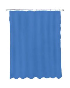 Set cortina gancho vinil  177x177cm azul