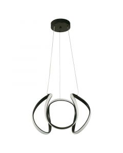 Lámpara colgante moderna negro 1 luz led 24149