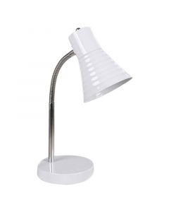 Lámpara escritorio 1 luz e-2725w blanco cromo