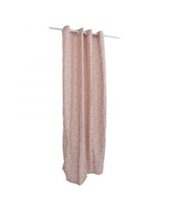 Cortina general flores rosa albaricoque 127 x 229 cm