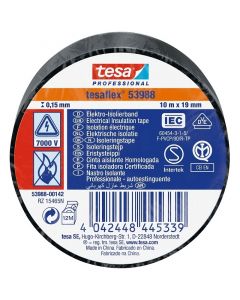 CINTA ELÉCTRICA TESAFLEX 3/4" 10M NEGRO