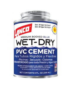 Pegamento para PVC Wet Dry 8 oz húmedo - seco