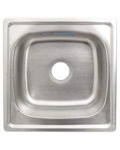 Lavatrastos empotrar acero inoxidable 14,8 x 50 x 50 cm satinado Aqua Nuova