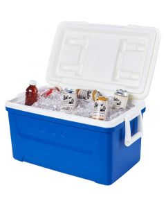 HIELERA 45LT / 48QT, AZUL Y TAPA BLANCA, MOD LAGUNA