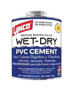 Pegamento para PVC Wet Dry 32 oz húmedo - seco