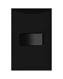 Interruptor sencillo 3 vías, modelo plata, color negro