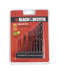 Juego de brocas para metal y madera de 7 piezas black+decker