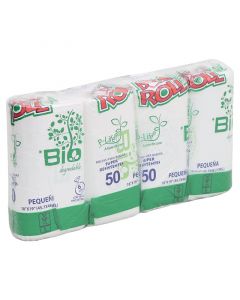 Bolsas para basura biodegradables pequeña 6 l rollo 200 unidades Bio