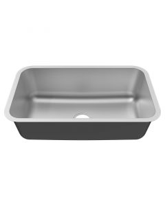 Lavatrastos acero inoxidable submontar 1 fosa 76 x 46 cm Aqua Nuova