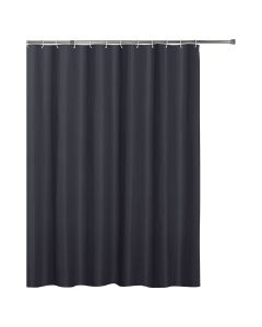 Cortina de baño poliéster azul oscuro 183x183 cm