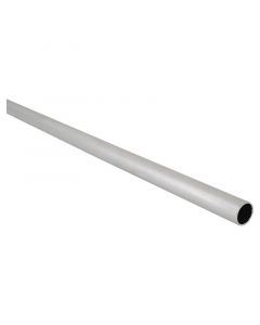 Tubo cortinero aluminio liso plateado 5/8 " 200 cm
