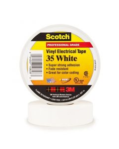 Cinta eléctrica de vinil, scoth 35, color blanco
