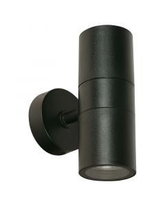 Lámpara de pared para exterior negro 2 luces gu10 23668