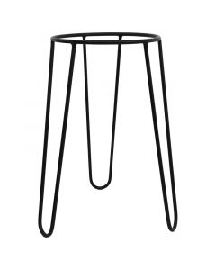 Pedestal para maceta 50 cm en metal acabado negro