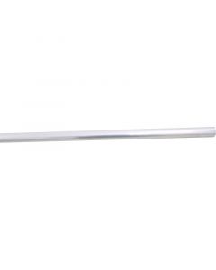 Tubo cortinero aluminio liso plateado 1 " 200 cm