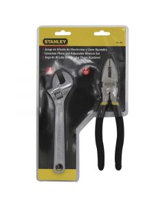 SET DE ALICATE ELECTRICISTA Y LLAVE AJUSTABLE