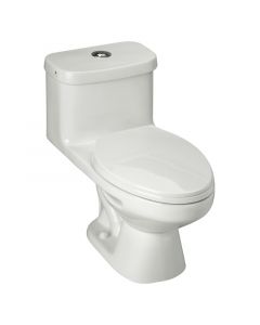 Inodoro Florencia una pieza blanco elongado descarga sencilla 6 L FV Andina