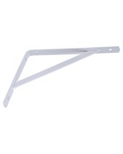 Ménsula triangular simple 18.5 x 14.5 cm blanca 77 lb