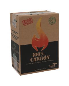 Cajas de carbón 100% natural, presentación 3 libras