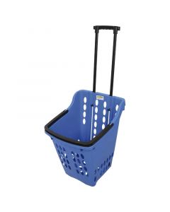 Canasta de compras plástica azul soporta 18 kg