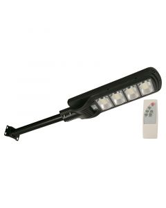 Lámpara led exterior, solar calle, negro, 1 luz 200w 3.2v 6500k