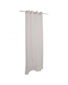 Cortina tergal cuadros rosa lavanda 137 x 228.5 cm