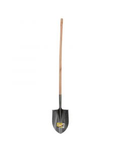 Pala redonda mango largo de madera Vikingo