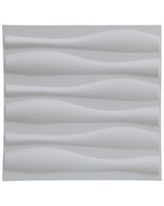 Panel decorativo 3D para pared aqua blanco 50 x 50 cm caja 3 m2