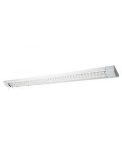 LÁMPARA CON REJILLA INCLUYE 2 TUBOS LED T8 DE 18 W 48'' 6000