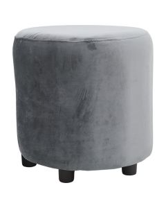 Taburete de terciopelo gris 112 kg