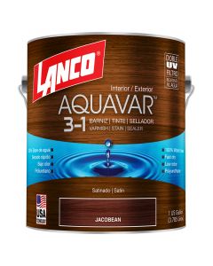 Barniz jacobean aquavar 1 galon base agua con poliuretano